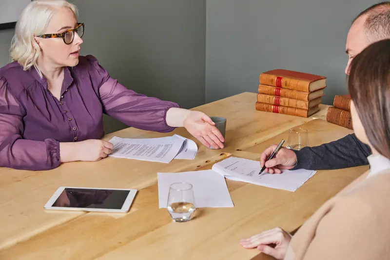 The Agar Singh Legal lawyers meeting with clients