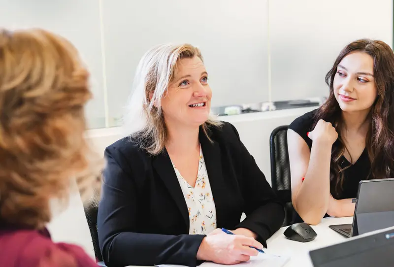 The Bespoke Wills and Estates team in a meeting