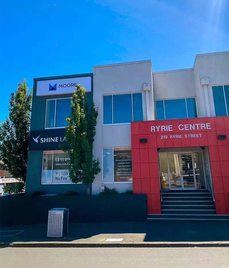 The Shine Lawyers office at Ryrie Centre, 219 Ryrie Street